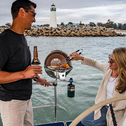 Magma Products, Marine Kettle 3, Combination Stove & Gas Grill, Propane Portable Oven