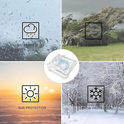 Clear Tarps Heavy Duty PVC, Transparent Tarp Durable Waterproof Dustproof Windproof, Tarpaulin with Grommets & Ropes for Greenhouse, Patio, Garden, Pavilion, Chicken, Porch, Outdoor（12' x 16'）