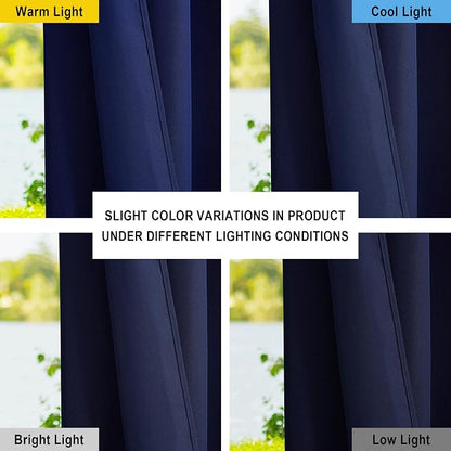 NICETOWN Canvas Outdoor Waterproof Patio Curtains, Rustproof Top and Bottom - Image 8