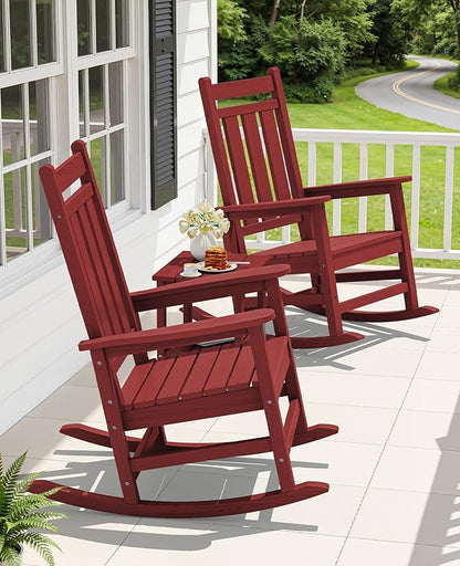 Oversized Outdoor Rocking Chair, All-Weather Patio Rocking Chairs - Image 2
