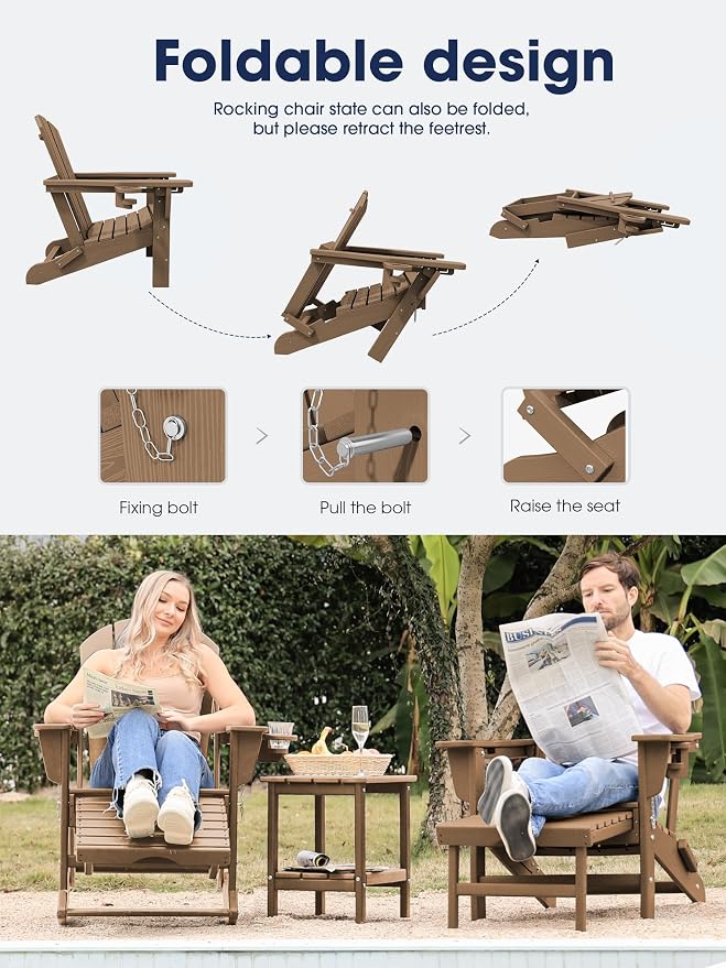 Adirondack Rocking Chair Set of 4 - Image 5