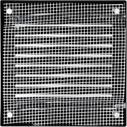 Repa Market 5-Pack 4x4 Inch Air Vent Cover/Black Galvanized Steel Louvered Grill Cover with Mesh Screen/Wall or Ceiling Vent/Durable Flush Mount HVAC Register for Indoor and Outdoor Ventilation