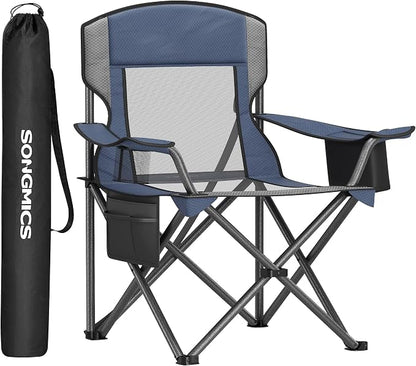 SONGMICS Camping Chair, Folding Oversized Chair, Comfortable and Heavy-Duty by Unknown