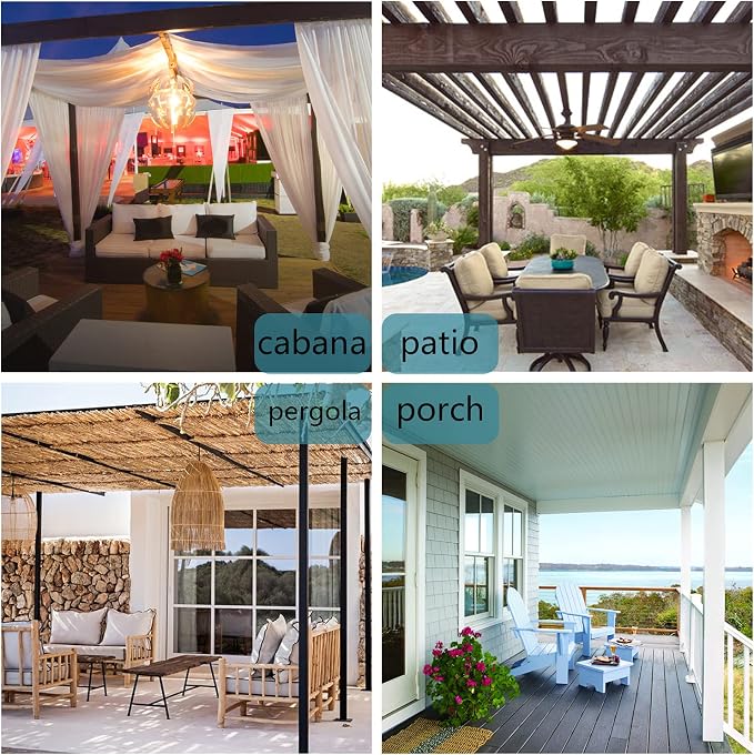 BONZER Outdoor Curtains for Patio Waterproof Thick | Privacy Grommet Light - Image 7
