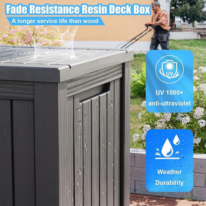 Outdoor Storage Box, 200 Gallon Waterproof Deck Box, Premium Hydraulic Cushion - Image 7