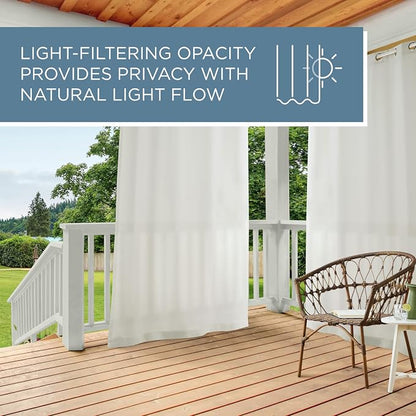 TOWN & COUNTRY BASICS Cabana Solid Heavyweight Indoor Outdoor Curtains - Image 9