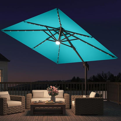 JZAC & QZYD 9x9 FT Cantilever Offset Patio Umbrella - Image 2