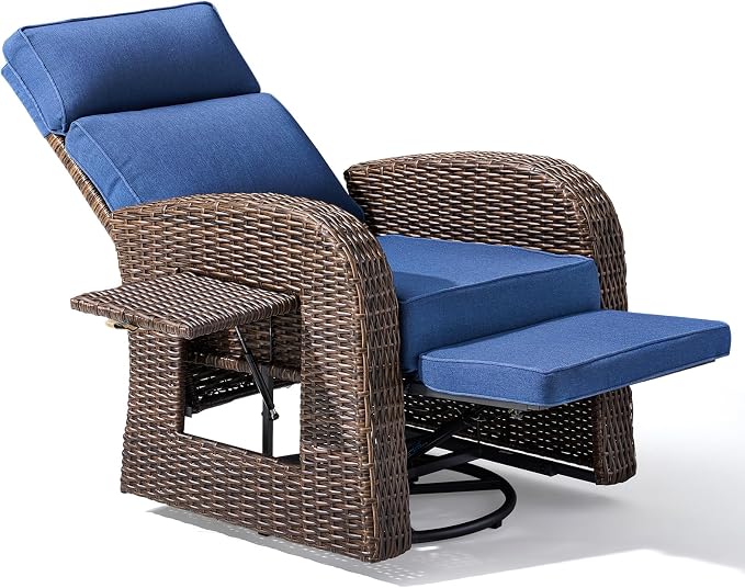 Luxury Patio Swivel Recliner Chair - Image 9