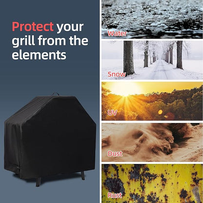 Waterproof Cover for Ninja XSKUNSTAND Outdoor Stand with Two Side Tables, Grill Accessories for Ninja Woodfire Grill OG700/800/900 Series & Oven OO101, for Artisan Pizza Oven MO201 (Cover Only)