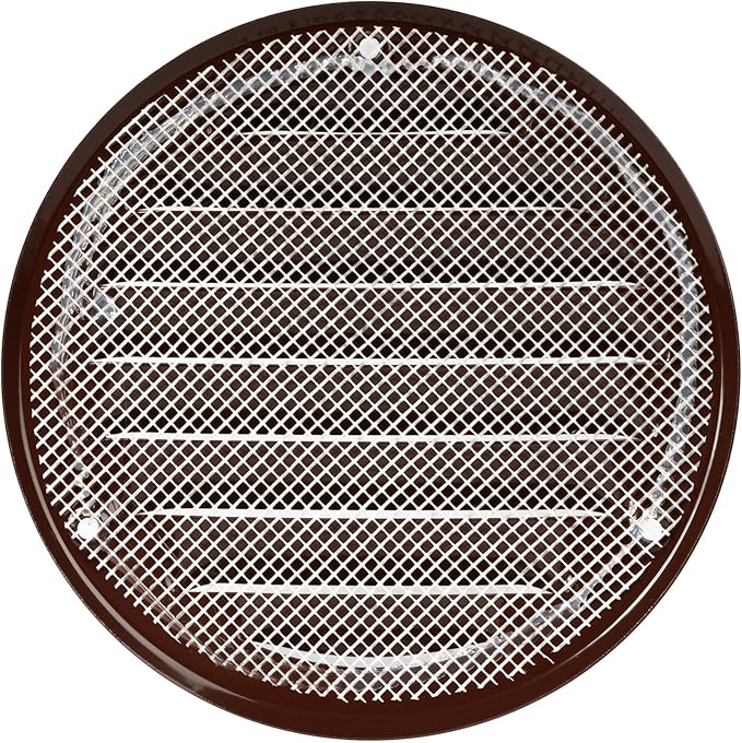 Repa Market 4 Inch (Opening Dimensions) Air Vent Covers/Brown Galvanized Steel Return Air Grille/AC Vent Cover/Wall or Ceiling HVAC Registers Grilles & Vents for DIY & Home Improvement