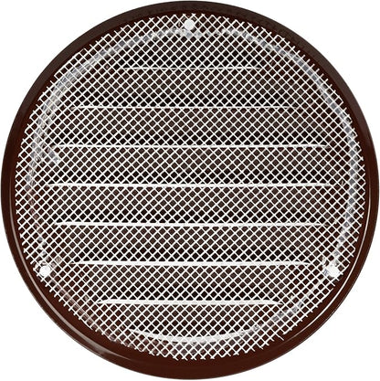 Repa Market 4 Inch (Opening Dimensions) Air Vent Covers/Brown Galvanized Steel Return Air Grille/AC Vent Cover/Wall or Ceiling HVAC Registers Grilles & Vents for DIY & Home Improvement