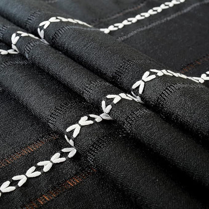 Chassic 60 x 60 inches Farmhouse Style Linen tablecloths, Wrinkle Resistant Washable Dining Room Table Cloths for Square Tables - Hemstitch Black