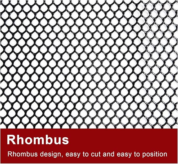 Plastic Wire Mesh Fence 39.3 Inches Wide Safety Fence Roll Balcony Protection Net Fencing Multi-Use Decorative Barrier for Chicken, Snow, Poultry, Patio, Garden, P(Size:1x30M - Mesh 1.2cm,Color:Black)