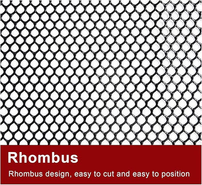 Plastic Wire Mesh Fence 39.3 Inches Wide Safety Fence Roll Balcony Protection Net Fencing Multi-Use Decorative Barrier for Chicken, Snow, Poultry, Patio, Garden, P(Size:1x30M - Mesh 1.2cm,Color:Black)