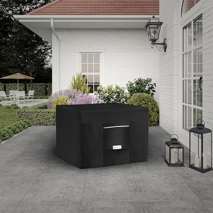 Seal Skin Covers Outdoor Fire Pit Cover – Rectangular 67"L x 37"W x 28"H, Heavy Duty Waterproof Fabric with PVC Coating, Windproof, Tear & Weather Resistant Fire Table Cover for Patio, Black