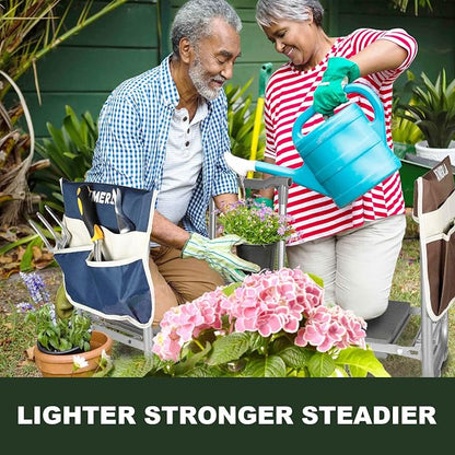 Foldable Garden Kneeler Seat Heavy Duty Gardening Stool - Image 4