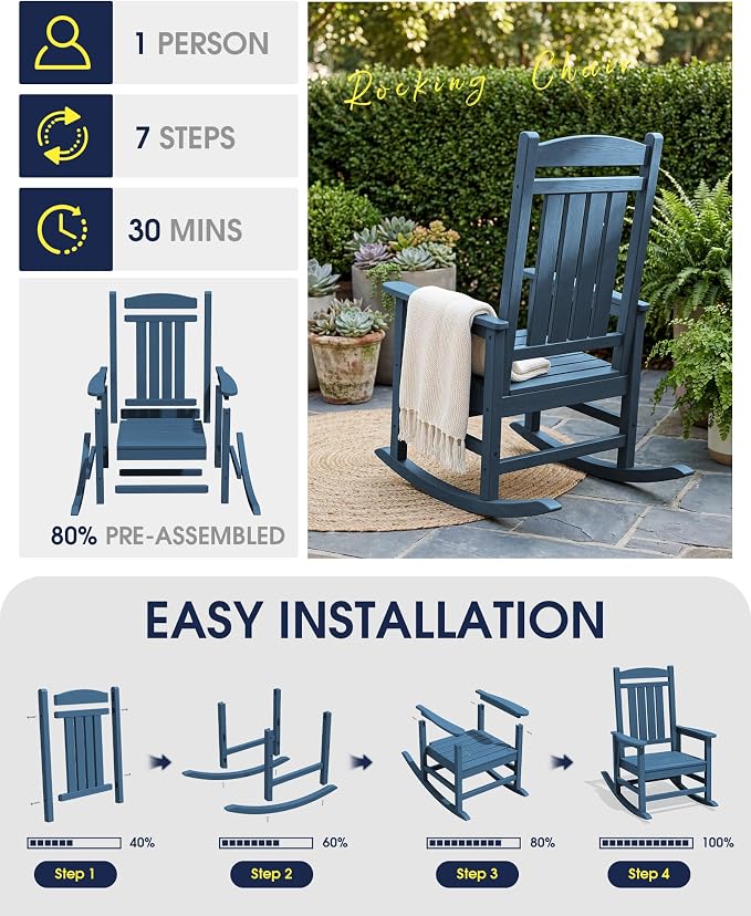 Oversized Outdoor Rocking Chair - Image 6