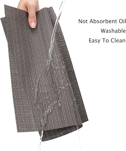 Myir JUN Table Runner, Vinyl Table Runner Indoor 72 Inch Long Arbitrarily Cropped Runner for Table Heatproof for Home Party (Dark Gray, 12 x 72 inch)