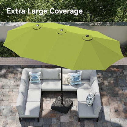 PHI VILLA 15ft Large Outdoor Patio Umbrella - Image 2