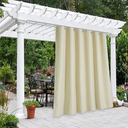 NICETOWN Outdoor Curtain for Patio Waterproof, Home Decor Thermal Insulated by NICETOWN