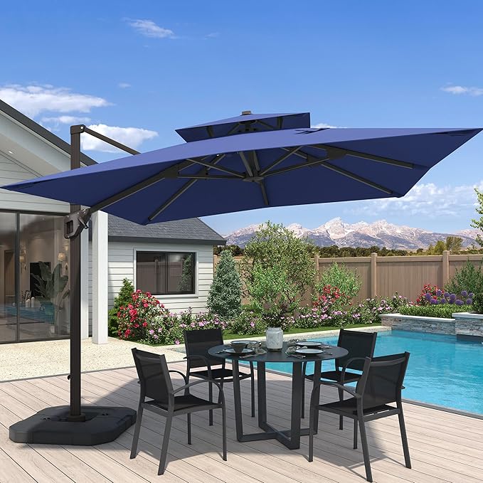 10x10 FT Outdoor Cantilever Patio Umbrella by Unknown