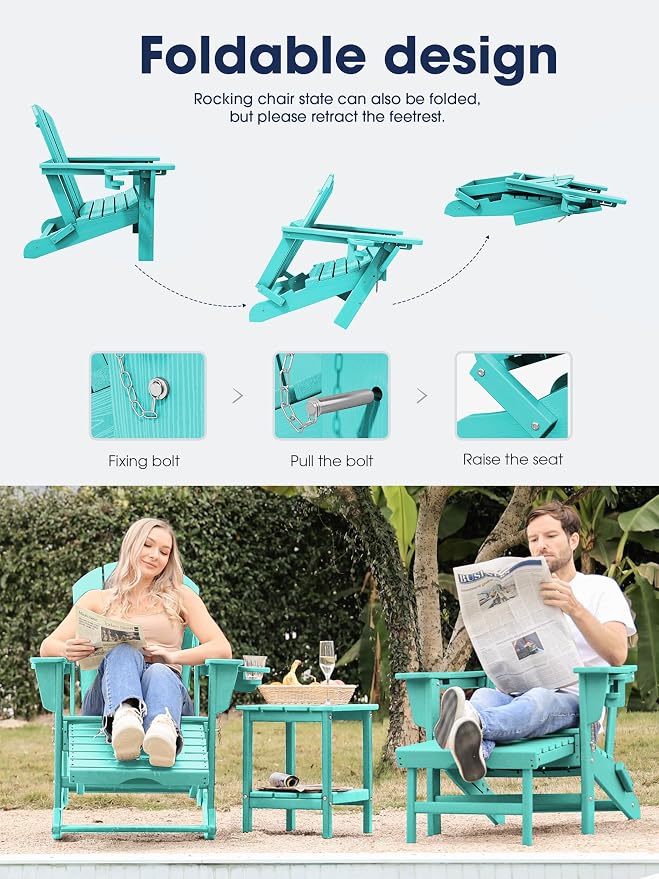 Adirondack Rocking Chair Set of 2 - Image 4