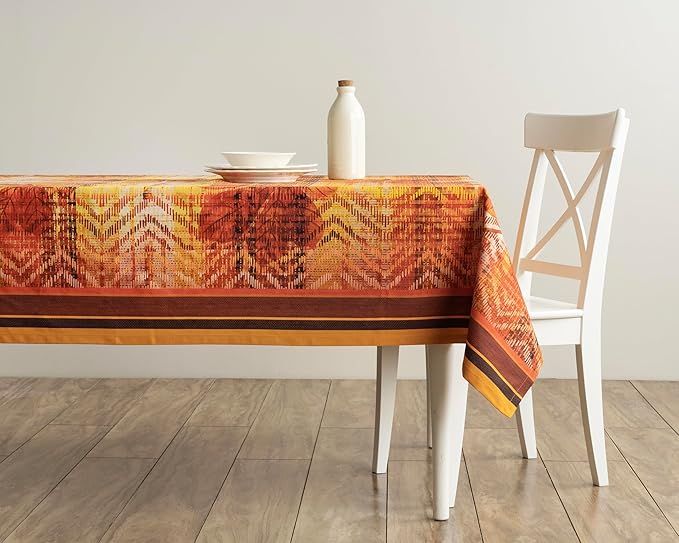 Maison d' Hermine Table Cloth Rectangle Table 100% Cotton 60 x 90 Inches Fall Tablecloth Reusable Everyday Use for Thanksgiving Christmas Decorations Dining Farmhouse Party (Thanksgiving Tartan)