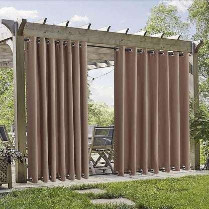 RYB HOME 2 Panels Outdoor Curtains by RYBHOME