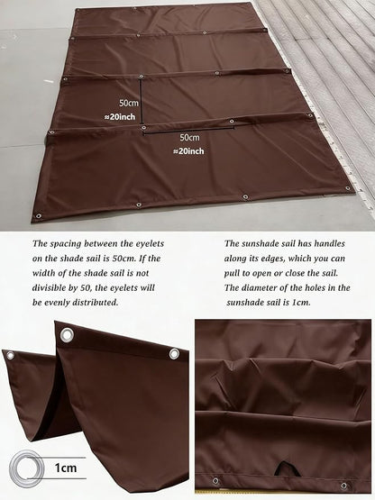 Retractable Waterproof Wave Awning Cover 6' x 12' - Image 4