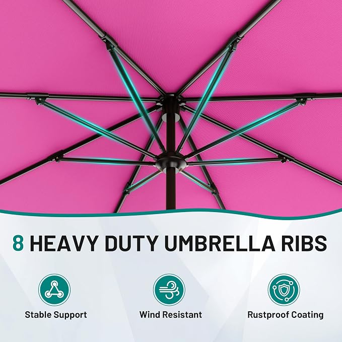 12 FT Patio Umbrella for Outdoor, Outdoor Table Umbrella - Image 3