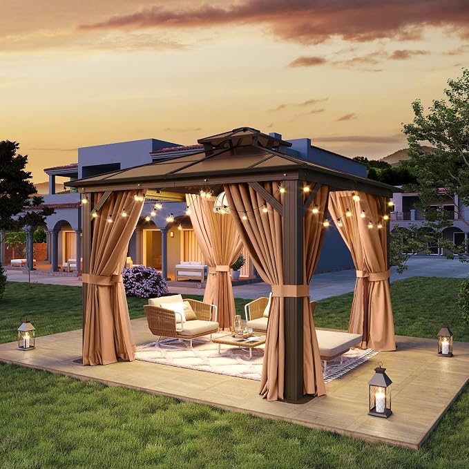 Aoxun 10'x10' Hardtop Gazebo - Image 2