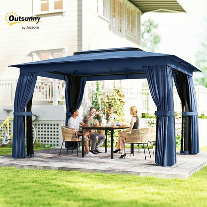 Outsunny 10' x 12' Outdoor Patio Gazebo - Image 2