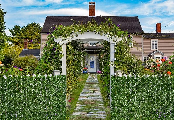 DearHouse Artificial Ivy Privacy Fence Wall Screen, 98.4x59in Artificial Hedges Fence and Faux Ivy Vine Leaf Decoration for Outdoor Garden Decor
