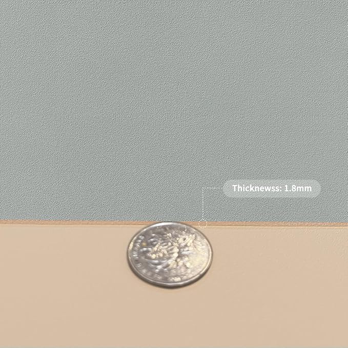 Desk Pad Mat - 14x48 Inch Waterproof Easy to Clean Can Conceal Flaws Protector The Table Top from Scratches Used for Coffee Table Office Table Dresser(Light Brown+Gray 14x48)