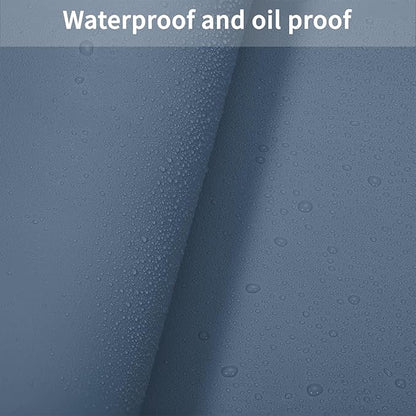 Leather Table Cover,1.8mm Thick,30x48 Inch Desk Cover,Large Desk Mat,Table Protector,Table Cover Protector,Table Top Protectors for Wood,Desk Writing Mat(Grayish Blue+Dark Green,30x48)
