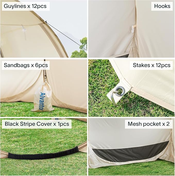 Alvantor Pop Up Screen House Tent, Instant Outdoor Gazebo - Image 7
