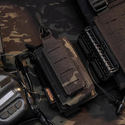 EXCELLENT ELITE SPANKER Tactical Open-Top Single/Double/Triple Molle Mag Pouch for Pistol Mag Pouch Tactical Bag Accessories Holder