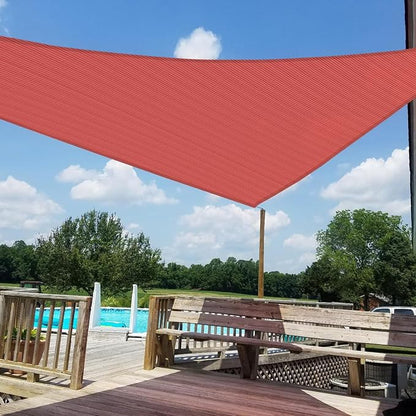 Windscreen4less 3' x 3' x 3' Sun Shade Sail Triangle Outdoor Canopy Cover UV - Image 6