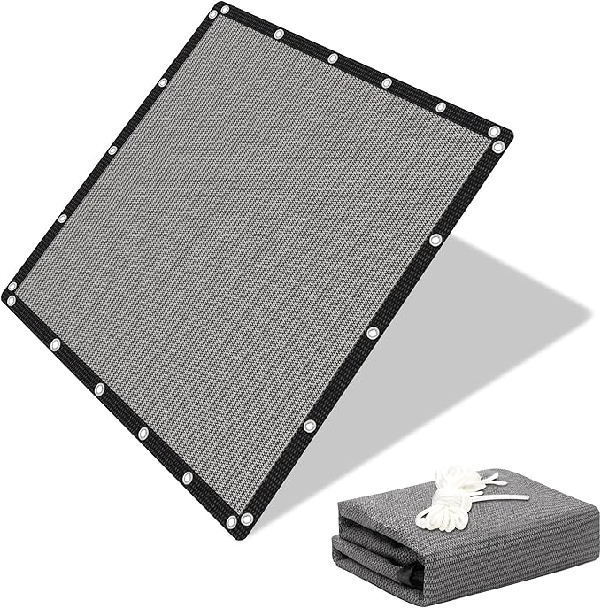 EMERIT 90% Sun Shade Cloth, 50 MPH Wind-Resistant Tarp by eMeritDirect