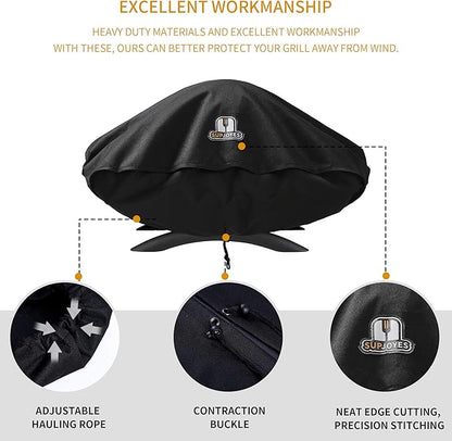 SUPJOYES Grill Cover for Weber Q Series Grills, Portable BBQ Cover for Weber Q2000 and Q200 (Not Fit for Q2200)