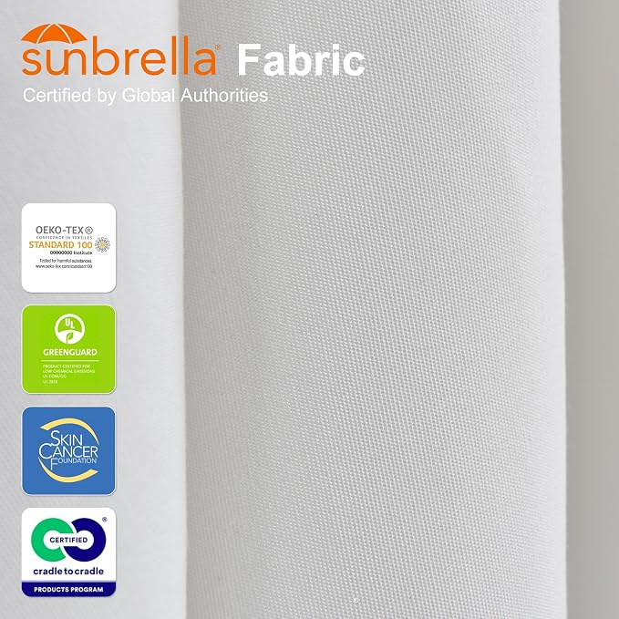 PURPLE LEAF Sunbrella Patio Cantilever Umbrella 12' X 12' Canvas Natural | - Image 4