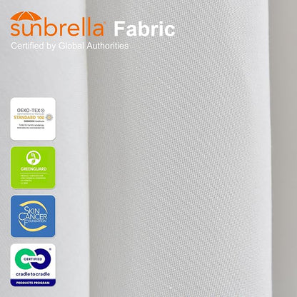 PURPLE LEAF Sunbrella Patio Cantilever Umbrella 12' X 12' Canvas Natural | - Image 4