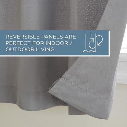 TOWN & COUNTRY BASICS Cabana Solid Heavyweight Indoor Outdoor Curtains - Image 6