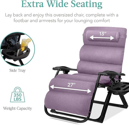 Best Choice Products Oversized Zero Gravity Chair, Folding Outdoor Patio - Image 5