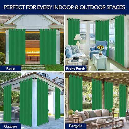 PureFit Outdoor Curtains for Patio Waterproof Weatherproof Outside Curtains | - Image 5