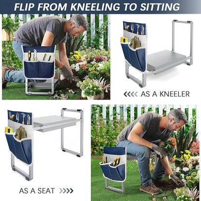 Garden Kneeler and Seat, 10.2" Wider Heavy Duty Thick - Image 5