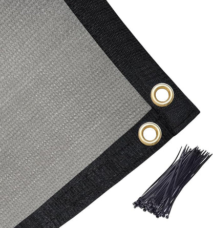 Amagenix 90% Shade Fabric 17'X 17' Gray Sun Shade Cloth - Image 6