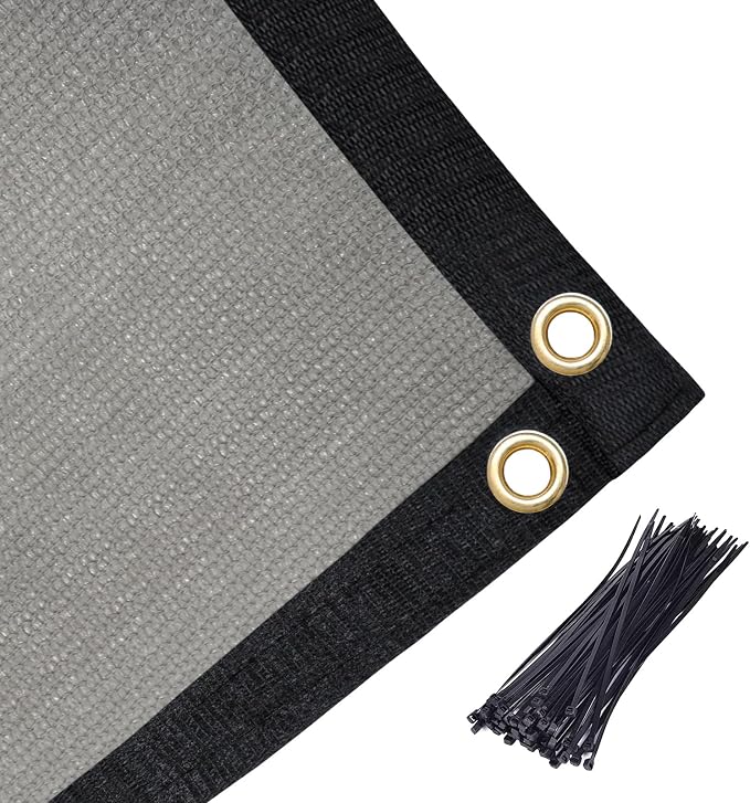 Amagenix 90% Shade Fabric 14'X 19' Gray Sun Shade Cloth - Image 6
