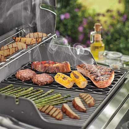onlyfire Cast Iron Cooking Grate for Weber Spirit 300 Gas Grills with Front Control Konbs, Weber 7638 Grill Grate Replacement for Spirit E/S 310, E/S 320, E/S 330 (Year 2007-2017)