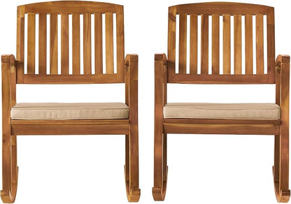 Christopher Knight Home Selma Acacia Rocking Chairs by ChristopherKnightHome